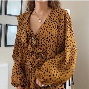 Animal print top